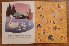 Disney’s The Ugly Duckling 2 Little Golden Books #D22 “A” + “B” 1952