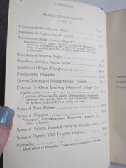 Plane Trigonometry ICS Staff Tables International Textbook Company Book #319C