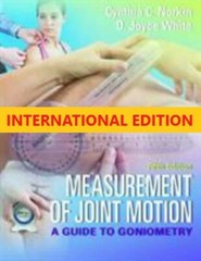 4-6 DAYS DELIVERY – Measurement of Joint Motion by Norkin, 5th International ed.