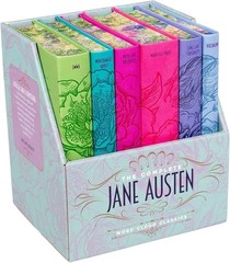Jane Austen Box Set Word Cloud Classics ALL 6 NOVELS FLORAL LEATHERETTE