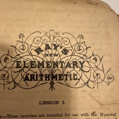 Ray Ray’s New Elementary Arithmetic 1892 Elementary School Arithmetic Math Book