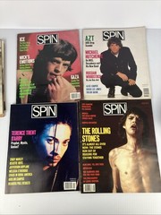 Lot of 34 Spin Magazines 1985 to 1989 Music, Pop Culture Rock History 1980s