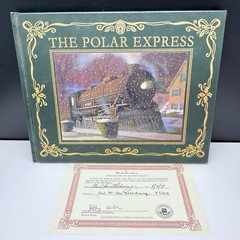EASTON PRESS The Polar Express Chris Van Allsburg SIGNED Illustrated 2015 w COA