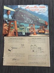 Vintage 1954 American Flyer Trains Erector & Gilbert Toys Catalog Vintage Lot Ad