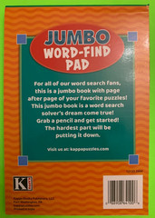 Kappa Jumbo Word-Find Pad Digest Puzzle Book Vol #206