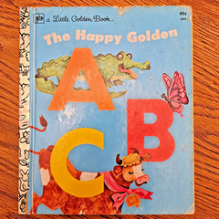 Little Golden Books Lot of 5 Vintage Vehicle ABC Stories
