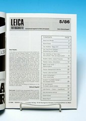 LEICA FOTOGRAFIE 5 1986, MARIE OERTEL, NEW UNREAD 48 PAGE MAGAZINE ON SALE!