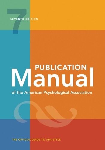 Publication Manual (OFFICIAL) 7th Edition of… by American Psychologic Hardback
