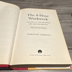 Timothy Ferriss The 4-Hour Workweek Expanded & Updated Hardcover Crown Archetype