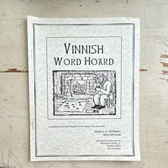Vinnish Word Hoard Signed staple bound 1999 rare Stephen McNallen Minshall