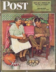 NOV 24 1945 Wartime Thanksgiving NORMAN ROCKWELL SE POST ORIG COVER ONLY #2