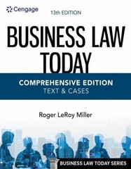 Business Law Today – Comprehensive – Paperback, by Miller Roger – Very Good