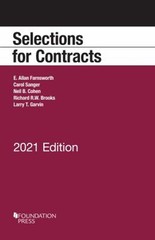 Selections for Contracts, 2021 Edition Paperback