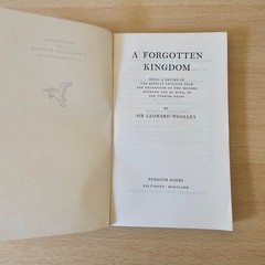 Sir Leonard Woolley A Forgotten Kingdom 1953 Pelican A261 Archaeology Paperback