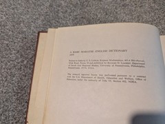 Marathi Reference Grammar + English Dictionary South Asia Regional Studies 1975