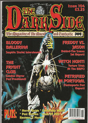THE DARK SIDE # 104 HORROR MAGAZINE FREDDY VS JASON BARBARA MAGNOLFI LON CHANEY