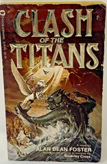 CLASH OF THE TITANS By Alan Dean Foster Vintage Paperback Book 1st Printing 1981