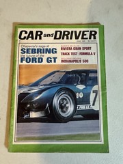 Car And Driver Magazine June 1965 Ford GT Chaparral Sebring Buick Riviera Indy