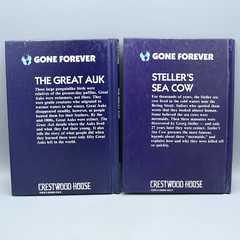 Gone Forever Series Book Lot of 5 Crestwood House 1989 HC 1st Ed Extinct Animals