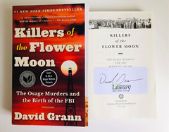 Killers of the Flower Moon SIGNED by David Grann (2018, Trade Paperback) NEW