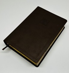 Brown NIV God’s Justice Holy Bible Zondervan 2016 Ribbon Marker Italian Duo-Tone