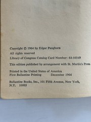 Edgar Pangborn Davy 1964 1st Ballantine Paperback Printing