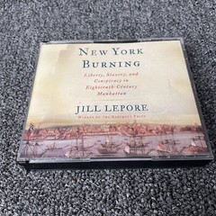 New York Burning Audio Jill Lepore 6 CD Set 2005 Rare Liberty Slavery Conspiracy