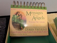 Messages From Your Angels Flip Perpetual Calendar by Doreen Virtue Ph.D NEW