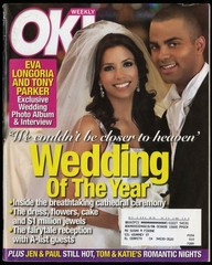 JULY 23 2007 OK! WEEKLY MAGAZINE, EVA LONGORIA & TONY PARKER WEDDING ALBUM