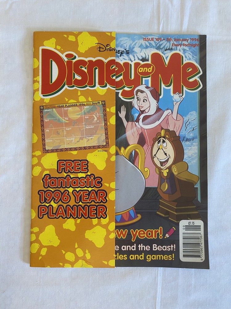 Vintage Disney and Me Magazine Issue 109. 5 January 1996