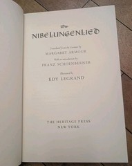 The Nibelungenlied Slipcase Box Vintage 1961 German Myth Edy Legrand Illustrated