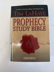 Tim LaHaye PROPHECY STUDY BIBLE KING JAMES Hardcover Dust Cover Left Behind