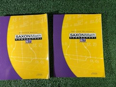 Saxon Math Homeschoo 8/7, textbook Tests And Worksheets AND solutions Book