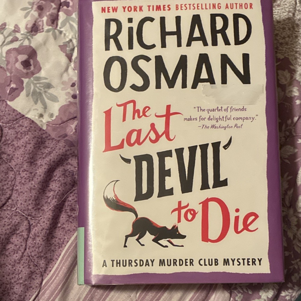 Richard Osman The Last Devil to Die Hardcover Dust Jacket Thursday Murder Club