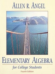 Elementary Algebra for College Students Hardcover Allen R. Angel
