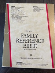 NELSON FAMILY REFERENCE BIBLE 158BG BURGUNDY GOLD EDGE PAGES RIBBON MARKER