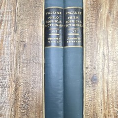 Voltaire Philosophical Dictionary Hardcover 2 Vol Set Peter Gay 1962 Basic Books