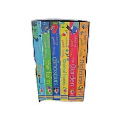 PEEK INSIDE BOX SET by USBORNE BOOKS 3yrs + 6 BOOKS TOTAL LIKE NEW!