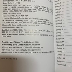 Bible Lands Museum Jerusalem Guide to the Collection 2002 PB Art History