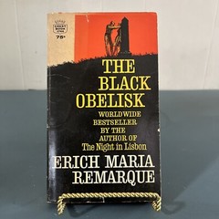 Vintage 1957 The Black Obelisk by Erich Maria Remarque PB Germany in the 1920s