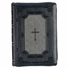 KJV Holy Bible, Super Giant Print Faux Leather Red Letter Edition – Thumb Ind…