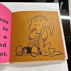 Happiness is a Warm Puppy Vintage Book Charles Schulz 1962 1st Edition HC DJ GC
