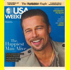 BRAD PITT USA Weekend Magazine 2011 Newspaper insert sexy celebrity {BONUS}