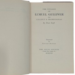 The Voyages of Lemuel Gulliver DEAN SWIFT Folio Society 1948 Gulliver’s Travels