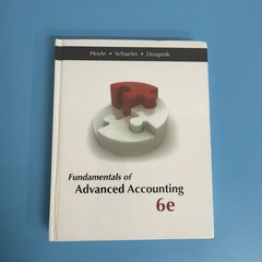 NEW! Fundamentals of Advanced Accounting by Joe Ben Hoyle, Thomas Schaefer