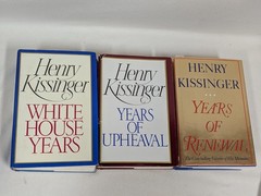 Henry Kissinger ~ Memoirs 3 Volume Trilogy ~ White House Years Upheaval Renewal
