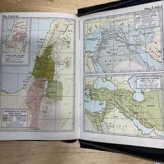 Holy Bible Maps Old & New Testaments Zippered American Bible Society- Clean