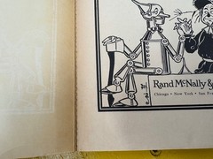Lot of 3 OZ books L Frank Baum Soft cover Rand McNally Vintage wizard of oz