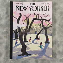 The New Yorker Magazine April 19, 2021 Cherry Blossoms Central Park Cover £8.99