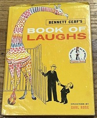 BENNETT CERF’S BOOK OF LAUGHS : illus Carl Rose : dust jacket : vintage